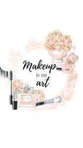 pin by noufh on wallpapers ilustration art makeup illustration makeup artist logo