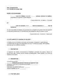 Toutefois, si le bailleur est un particulier ou une sci familiale (une société civile. Contrat De Bail D Habitation Non Meuble Modele De Lettre Gratuit Exemple De Lettre Type Documentissime