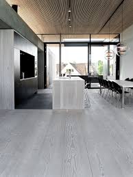 White Grey Washed Modern Timber Flooring Kitchen By Dinesen House Ceiling Design Ceiling Design Modern Kitchen Design