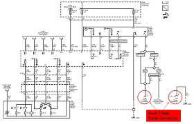 Trailer wiring diagrams trailer wiring connectors various connectors are available from four to seven pins that allow for the transfer of power for the lighting as well as auxiliary functions such as an electric trailer brake controller, backup lights, or a 12v power supply for a winch or interior trailer lights. 2005 Chevy Silverado Brake Wire Diagram Wiring Diagram Post Gold