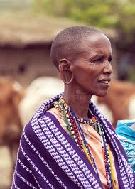 Man Outside a Kenya Village Editorial Image