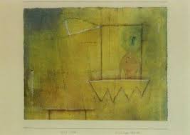 Paul Klee 1929 Angst Hinter Fenster Aquarell Teilweise Gespritzt Und Kreide Auf Papier Auf Karton Pinturas Arte Pintor