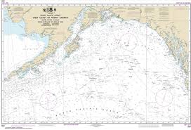 noaa chart 500 north pacific ocean eastern part bering sea continuation