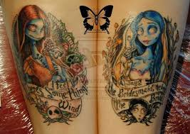 Tim Burton Movies The Nightmare Before Christmas And Corps Bride Disney Tattoos Tim Burton Tattoo Corpse Bride Tattoo