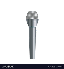 Microphone Royalty Free Vector Image Vectorstock Vector Vector Images Microphone
