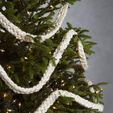 They are so much fun. Shop Cozy Knit Ivory Garland Wound Around A Banister Or Draped On The Mantel This Hand Knit Ivo Christmas Tree Garland Farmhouse Christmas Christmas Decor Diy