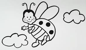 Smiling Cute Ladybug Easy Drawing Tutorial Easy Drawings Drawing Tutorial Easy Ladybug Cartoon