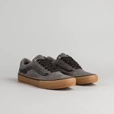 Black And Gum Vans Vans Old Skool Pro Shoes Grey Black Gum Vans Old Skool Black Gums Shoes