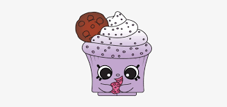 A cookie and a cupcake. Download Cookie Creamy Cookie Cupcake Shopkin Full Size Png Image Pngkit