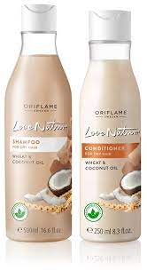 Oriflame Love Nature Kuru Saclar Icin Bugday Ve Hindistan Cevizi Yagi Ozlu Sampuan Ve Sac Kremi