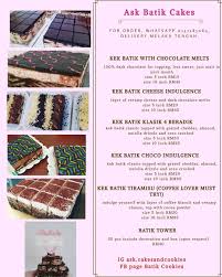 Kek batik/marie fudge cake 沙捞越巴迪蛋糕. Batik Cookies Our Latest Menu Price Order Awal Facebook