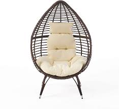 Unless you know exactly what you want, we don't. Amazon Com Christopher Knight Home Cutter Teardrop Wicker Lounge Chair With Cushion Multibrown Garden Outdoor