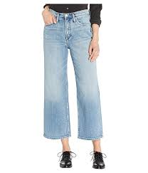 go wide high rise wide leg crop jeans in indigo l28911scp242