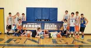 Fergus High School Basketball Team Enjoying Their New Score Table Bringing Smiles To Allied Scoring Tables High School Basketball Basketball Basketball Teams