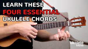Start committing chords to memory and work on proper finger placement. Learn To Play Your First Four Ukulele Chords For Beginners Beginner Ukulele Lesson Youtube