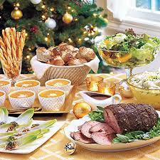 Deck the table with a heaping platter of porchetta, a bowl of creamed spinach and ree's rosemary focaccia. Traditional Christmas Dinner Menus Recipes Myrecipes