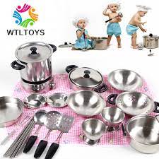 Steel kitchen set toys picture for girls. Baby Play House Kitchen Playsets Children Cook Cooking Utensils Stainless Steel Utensils Girl Doll House Taobao Depot Taobao Agent