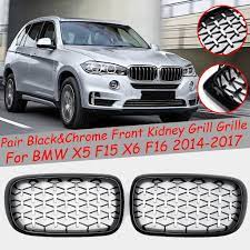 Check spelling or type a new query. Buy 2pcs Front Bumper Grill Black 26chrome Front Kidney Grill Grille For Bmw X5 F15 X6 F16 2014 2017 Car Styling At Affordable Prices Free Shipping Real Reviews With Photos Joom