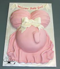 Pregnant Belly Cake Baby Foot Pink And White Baby Shower Cake Pregnant Belly Cakes Baby Bump Cakes Belly Cakes
