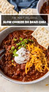 Slow Cooker No Bean Chili In 2021 Slow Cooker Chili Recipe Crockpot Recipes Beef Homemade Chili Recipe