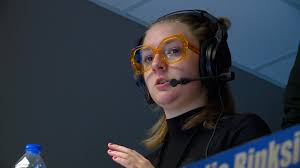 Quinn makes history as first woman to call Komets game
