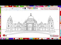 Draw Victoria Memorial Kolkata L Learnbyart Youtube Victoria Memorial Memories Victoria