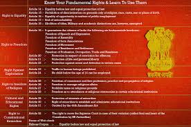 Picture Chart Of Fundamental Rights In India Brainly In
