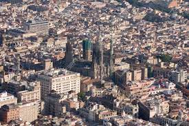 The place from which he teaches and explains christian construction of the magnificent gothic cathedral of barcelona commenced on 1 may 1298, on the site of a romanesque temple. Aerial View Of Barcelona Cathedral Stock Photo Picture And Royalty Free Image Image 13686830