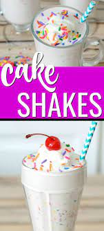 Cake Shakes Birthday Cake Milkshake Homemade Birthday Cakes Milkshake Recipes