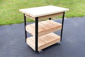 Grill Prep Table Use The Hooks To Hang Towels Or Grilling Utensils Diy Bbq Prep Table Diy Kitchen Cart Diy Bbq Grill Cart