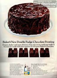 Baker S Double Fudge Chocolate Frosting 1966 Recipe Bakers Chocolate Frosting Recipes Unsweetened Chocolate