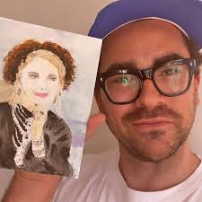 After enrolling in emerson college in boston, dan began performing at open mics and other strange venues—where people were more focused on their beer than what the wannabe comics were saying. Schitt S Creek S Dan Levy Buys Anna Brindley S Art Over Instagram Lake Highlands