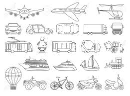 Top 25 truck coloring pages: Toy Transport Set To Be Colored Coloring Book To Educate Kids Royalty Free Cliparts Vectors And Stock Illustration Image 87899294