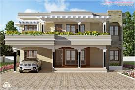 Railings made from pipes are very famous. Front Roof Design Of House In India Interior Design
