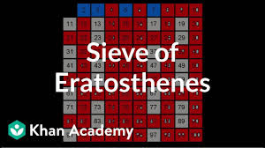 sieve of eratosthenes video khan academy