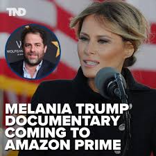 Incoming first lady Melania Trump will be the subject of a new documentary  directed by Brett Ratner and distributed by Amazon Prime Video. Click the  link to read more: https://bit.ly/405gwCV