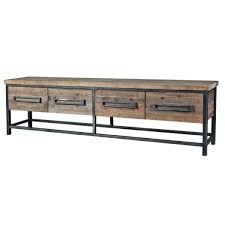 Sideboard Holz Metall Sideboard Industrial Mit Vier Schubladen Masse 256 X 71 X 48 Cm Sideboard Holz Sideboard Industrial Sideboard Metall