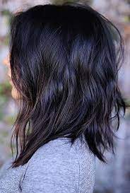 Lovely Haircut Idea For Black Medium Length Hair Medium Length Hair Styles Hair Styles Haircuts For Wavy Hair