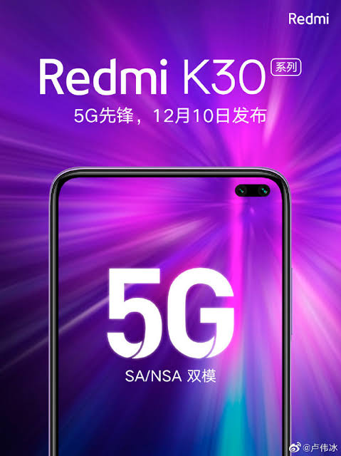 Resultado de imagen de redmi k30"