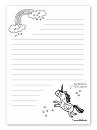 Du möchtest gerne dein eigenes briefpapier entwerfen? Freebie Kinder Briefpapier Vorlagen Kostenlos Als Pdf Download Zum Ausdrucken Motive Einhorn Lama Dinosaurier Und Regenbogen Dabelino