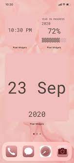 Pink Ios14 Aesthetic Widget Design Wallpaper In 2021 Widget Design Widget Pixel