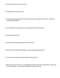 A lot of individuals admittedly had a hard t. The Greatest Showman Movie Questions And Answer Key By Dorri Mendes