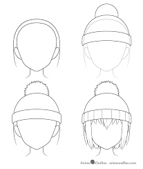 How To Draw Anime Hats Head Ware Animeoutline Anime Drawings Tutorials Anime Drawings Drawing Hats