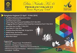 Dies natalis solis invicti by theudho, released 04 october 2003 1. Dies Natalis Program Vokasi Ui Ke 6 Tahun 2014 Vocational Education Program Universitas Indonesia