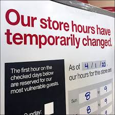 Coronovirus Temporary Store Hours Change Sign Fixtures Close Up In 2020 Temporary Store Store Hours Change