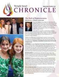 TI Chronicle Fall 2016 by Temple Israel Westport, CT
