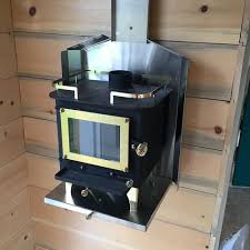 Mini fridge in stainless look. Tiny Life Blog Mini Wood Stove Cubic Mini Wood Stove Tiny Wood Stove