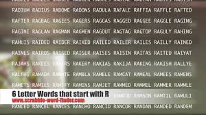 6 letter words starting with a. 6 Letter Words That Start With R Youtube