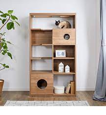 楽天市場 ポイント10倍 3 25 0 00 23 59 キャットウォーク キャットタワー 猫 家具 オープンラック ラック 木製 おしゃれ シェルフ 木 収納 棚 シェルフ ディスプレイ ネコ ねこ 収納棚 縦長 リビング収納 壁面収納 ネコタワー 新生活 福袋 スミシア インテリア
