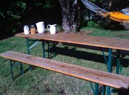 Outdoors German Beer Garden Table Remodelista Beer Garden Table And Bench Set Beer Hall